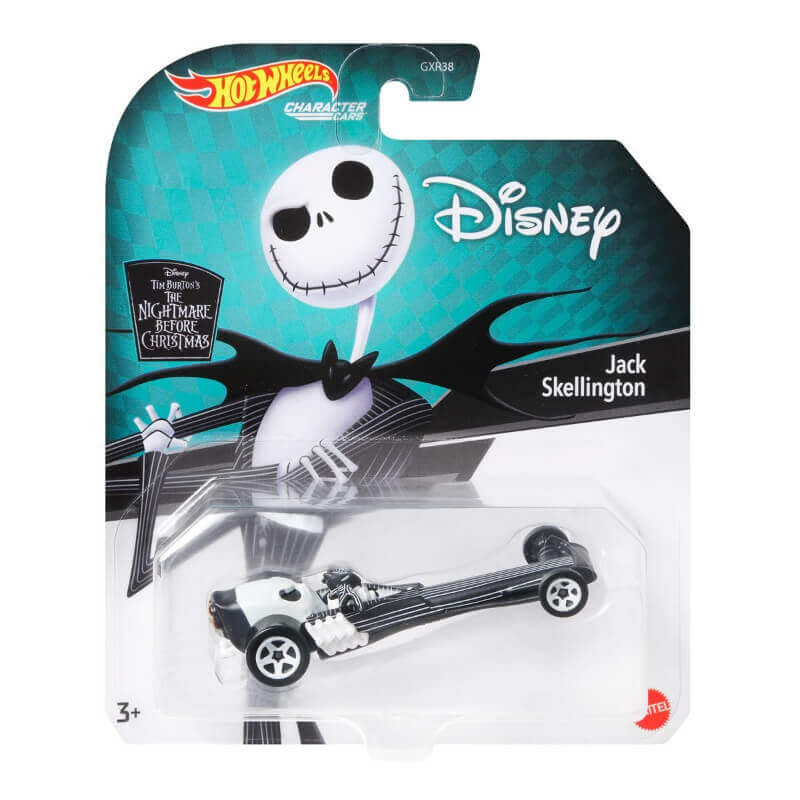 Hot Wheels Disney Character Car Jack Skellington