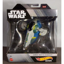 Hot Wheels 2022 Star Wars Starships Select 1:50 Scale Mix 3 Vehicles, Jango Fett's Starship