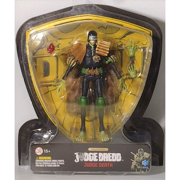 Hiya Toys Judge Dredd Judge Death 1:18 Scale Exquisite Mini Action Figure - Previews Exclusive, Package Photo