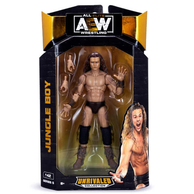 AEW store Unrivaled Series 5 Luchasaurus and Jungle Boy Figures