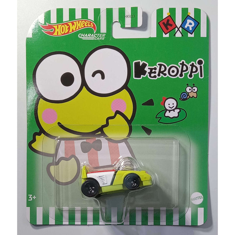 Hot Wheels 2023 Entertainment Character Cars (Mix 2) 1:64 Scale Diecast Cars, Keroppi