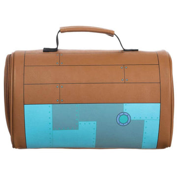 Bags, Tophie Pu Leather Brown Check Lunch Bag