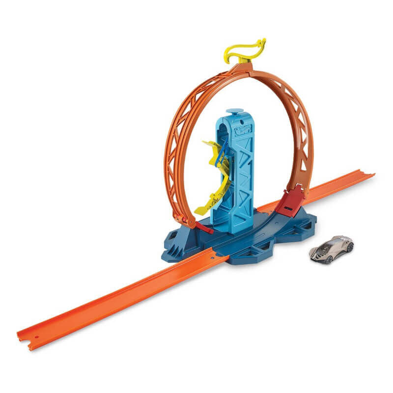 Hot wheels loop track builder online