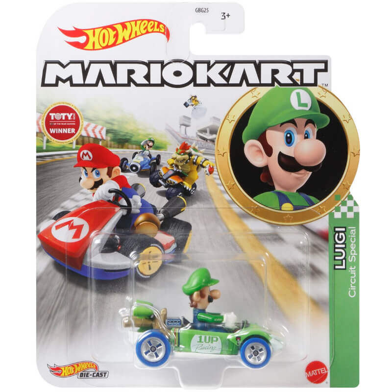Mario Kart Hot Wheels Vehicle 2021 Luigi