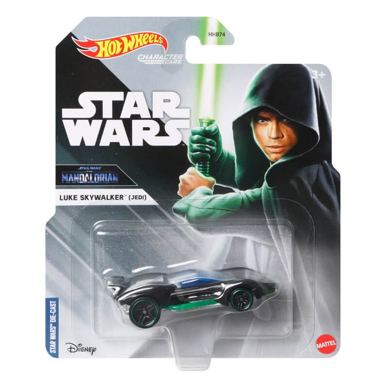 Star Wars Die-Cast Hot Wheels Character Cars Luke Skywalker Jedi Gear