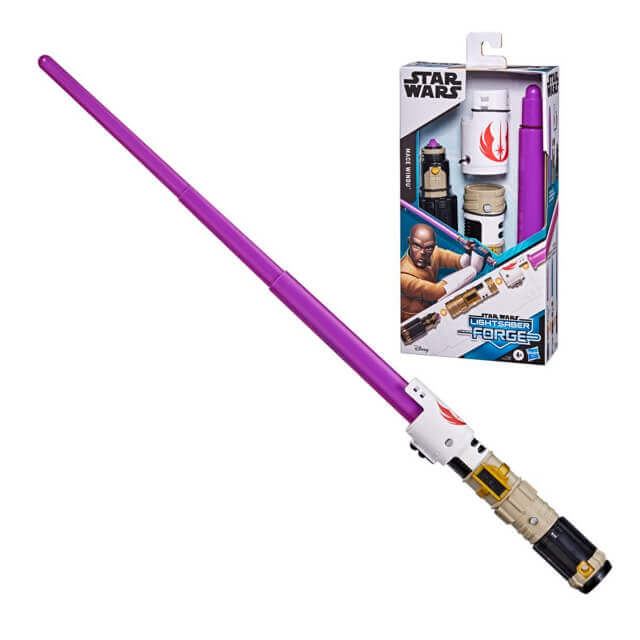 Disney Star Wars Lightsaber Forge Extendable Sabers Mace Windu