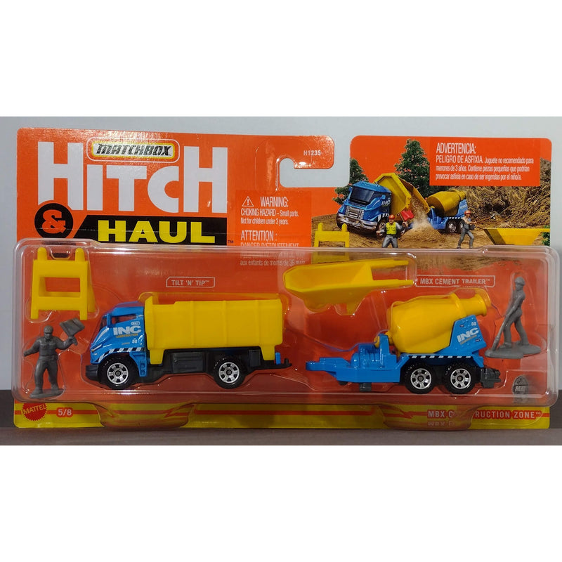 Mattel Matchbox Hitch and Haul 2022, MBX Construction Zone HFH84