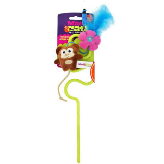 Mad Cat Monkey Cat Wand Teaser Toy