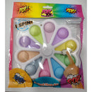 POP! Toy Large 7" Fidget Spinner Popping Toy! Pastel White