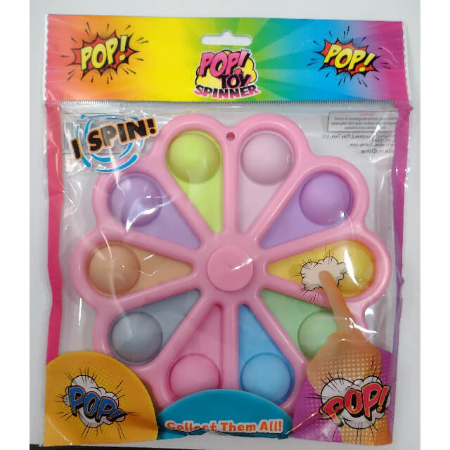 POP! Toy Large 7" Fidget Spinner Popping Toy! Pastel Pink