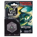 Dungeons & Dragons Honor Among Thieves Dicelings D20 Converting Figures, Black Dragon Rakor Front of Packaging