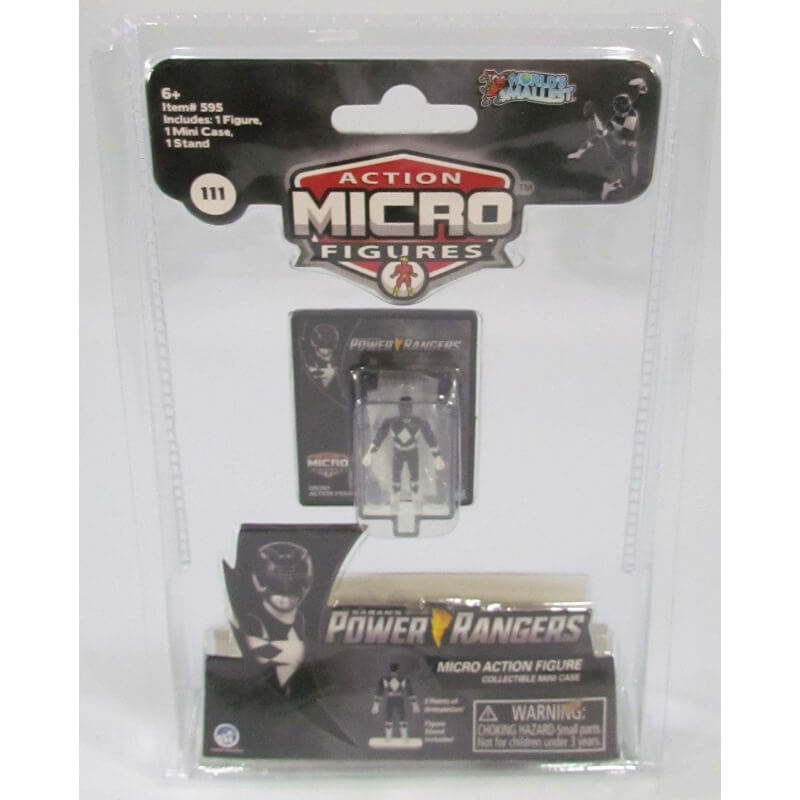World’s Smallest Micro Action Figures Power Rangers, Black Ranger