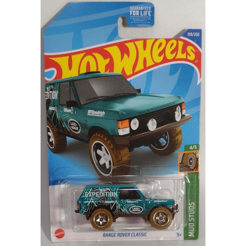 Hot Wheels 2022 Mainline Mud Studs Series Cars (US Card), Range Rover Classic 4/5 159/250