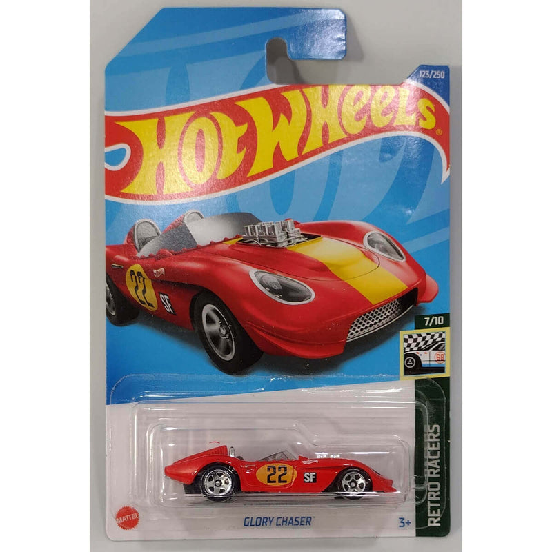 Hot Wheels 2022 Retro Racers Series Cars Glory Chase (Red) 7/10 123/250