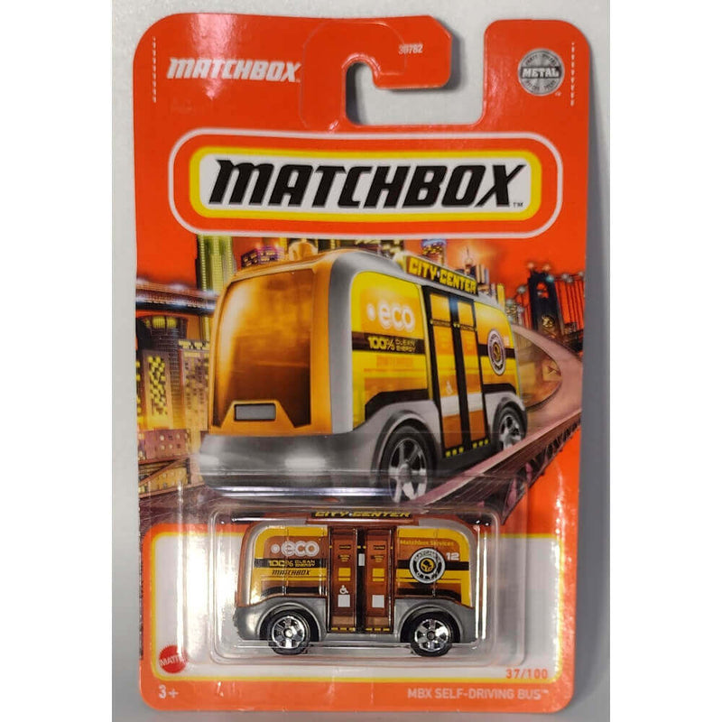 Matchbox Mainline 2022 Cars MBX Self-Driving Bus 37/100 HFP38