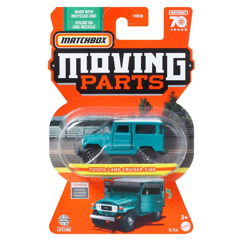 Matchbox Moving Parts 2023 Mix 2 Vehicles, Toyota Land Cruiser FJ40