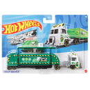 Hot Wheels 2023 Super Rigs 1:64 Scale Die-cast Hauler and Vehicle Set, Trash Basher