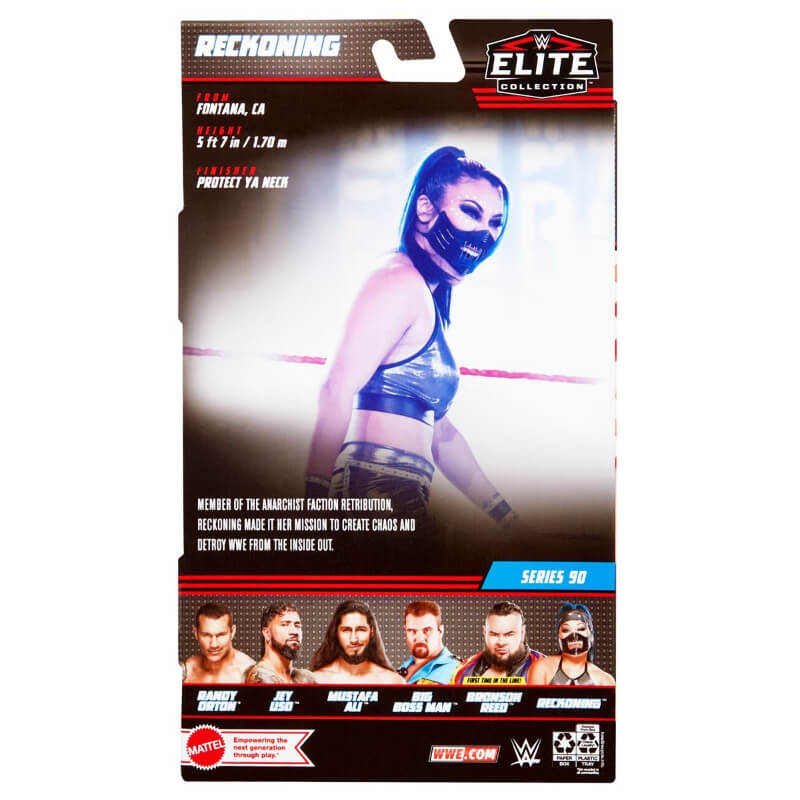 Action Figure WWE Reckoning Elite Series 90, Wrestling Toy, Figura Snodabile Da Collezione