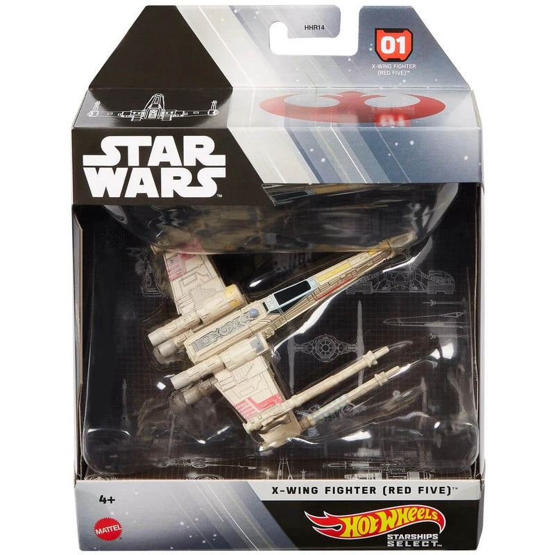 Mattel Hot Wheels 2022 Star Wars Starships Select 1:50 Scale Mix 1 Vehicles X-Wing Fighter (Red Five)